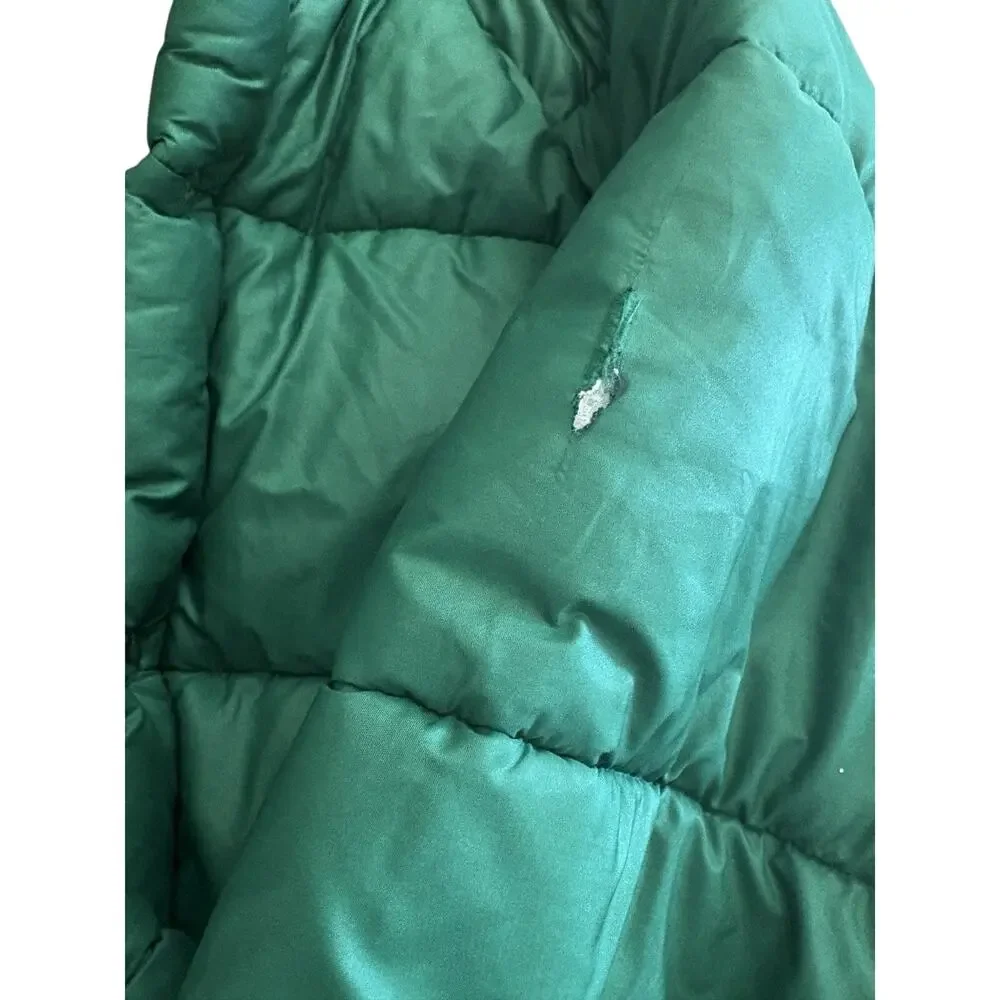 Vintage Columbia Sportswear Co Green Puffer Jacket Mens Medium Snap Zip Coat